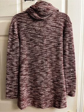 MERONA~COWL NECK~TUNIC LENGTH PULLOVER~SM